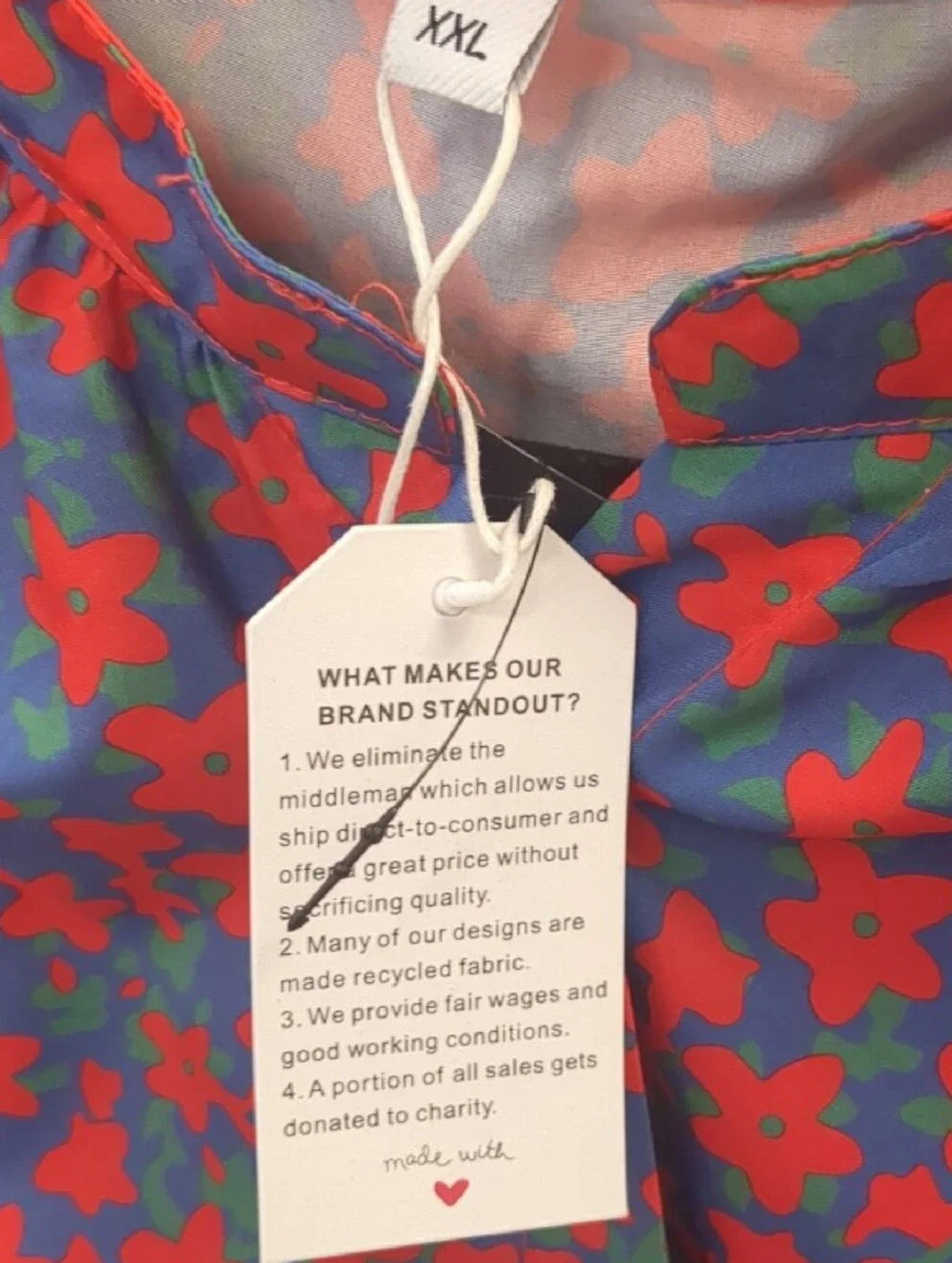 Floral Print Long-Sleeve Blouse
